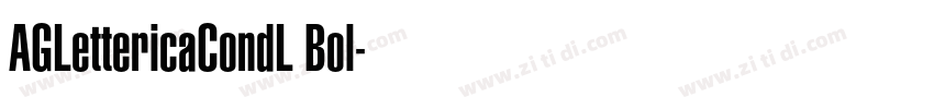 AGLettericaCondL Bol字体转换
